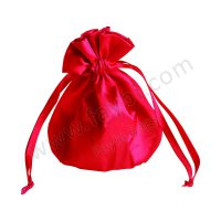 Satin packing pouch